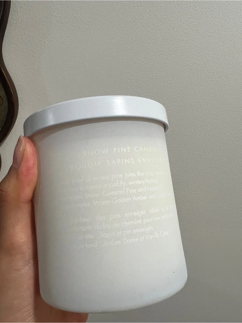 NIB Kylie Skin Snow Pine Candle